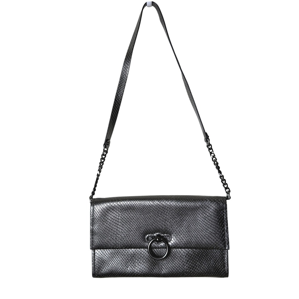 Rebecca Minkoff Jean‎ Convertible Crossbody Bag Clutch Snake Embossed Leather
